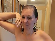 Mature wife Connie teasing and showing off for the camera.